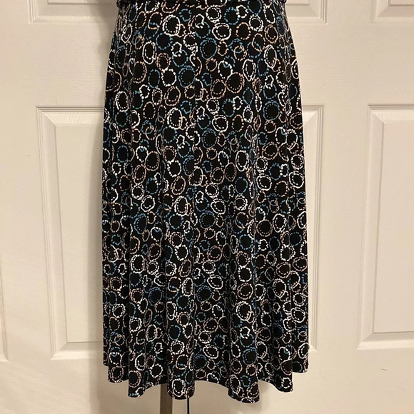 Karin Stevens black patterned sleeveless dress 8 - Picture 8 of 15
